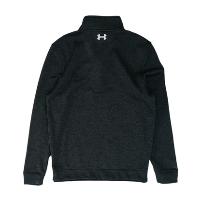 Black Solid 1/4 Zip Pullover