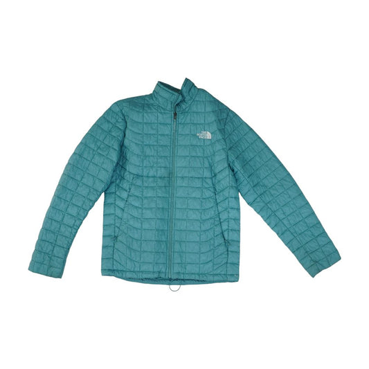 Blue Damask Puffer Jacket