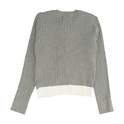 Gray Cardigan Sweater
