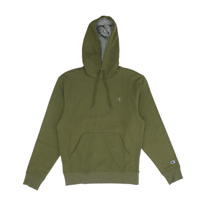 Green Solid Hoodie Pullover
