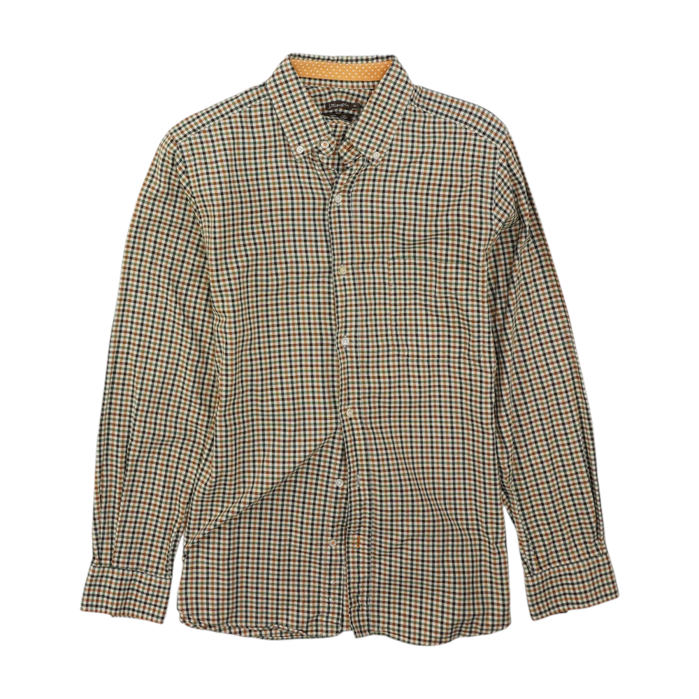 J. McLaughlin Multi Plaid Long Sleeve Button Down – Image 1