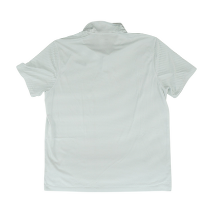 White Striped Short Sleeve Polo