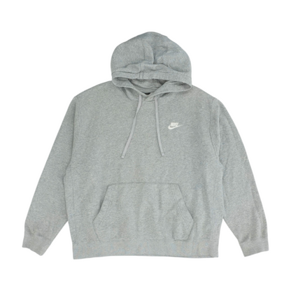 Gray Solid Hoodie Pullover