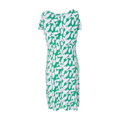 Green Graphic Midi Dress