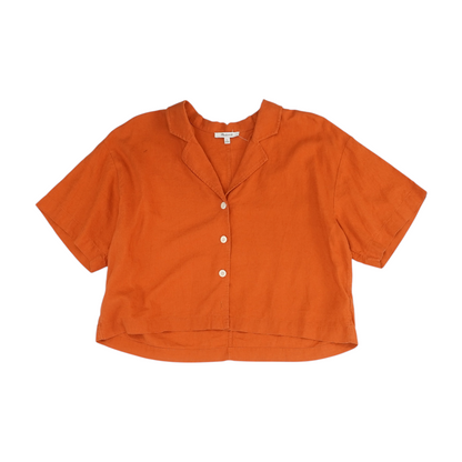 Orange Button Down
