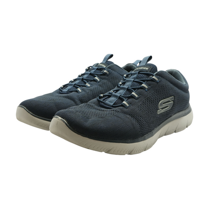 Navy Low-Top Athletic Shoes