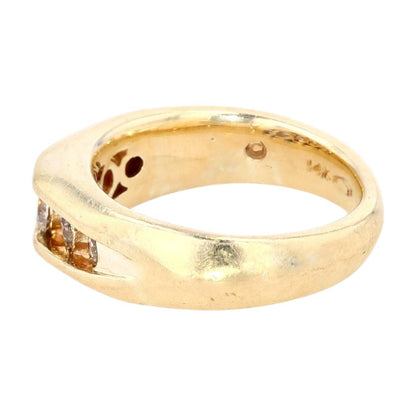 1/2 Ct 14K Gold Staggered Graduated Diamond Band