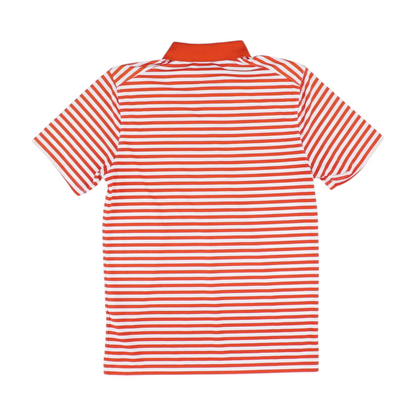 Red Striped Short Sleeve Polo