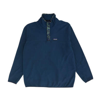 Navy Solid Fleece Pullover