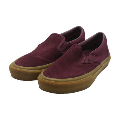Burgundy Slip On Athletic Shoes