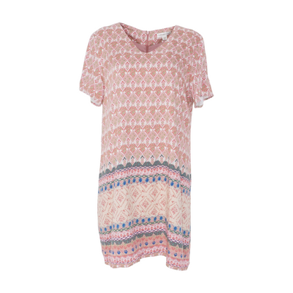 Pink Petite Floral Midi Dress