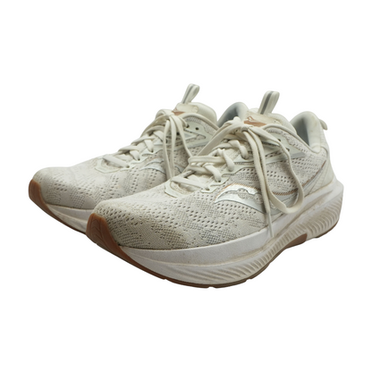 Beige Low-Top Athletic Shoes