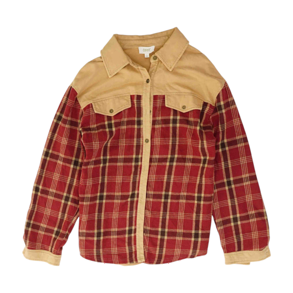 Red Plaid Flannel Button Down