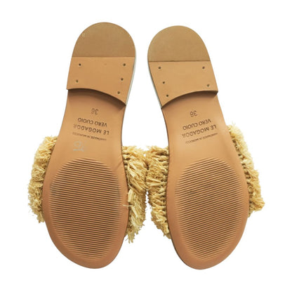 Brown Casual Slide Sandals