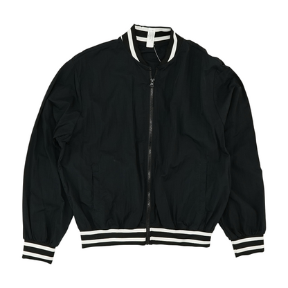 Black Solid Active Jacket