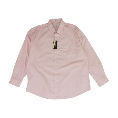 Pink Solid Long Sleeve Button Down
