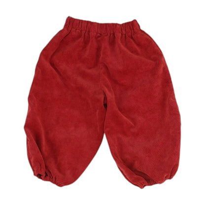 Red Solid Chino Pants