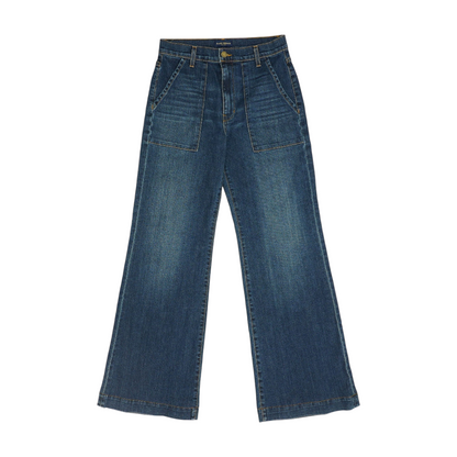 Blue Wide Leg Jeans