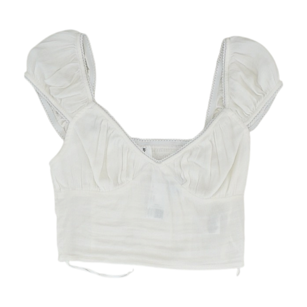 Abound Ivory Cropped Blouse – Image 1