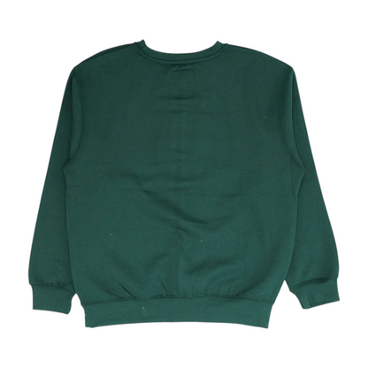 Green Solid Sweatshirt Pullover