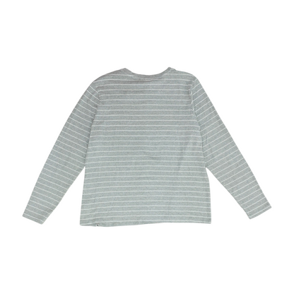 Gray Striped Blouse