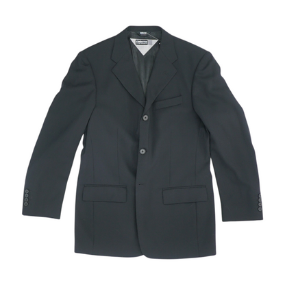 Vintage Black Short Solid Sport Coat