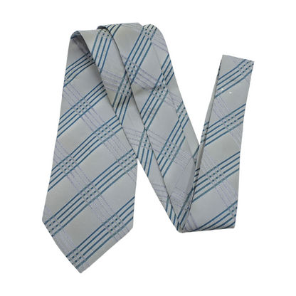 Gray Check Neck Tie