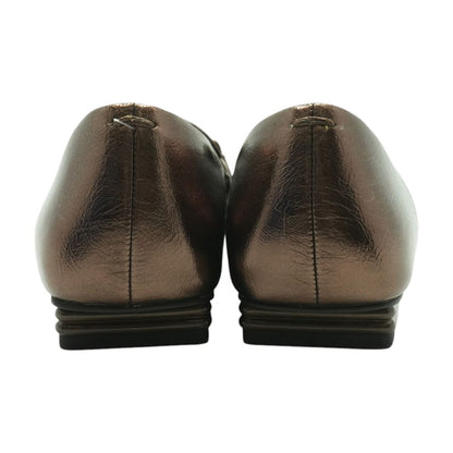 Bronze Loafer Flats