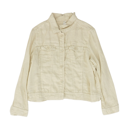 Beige Solid Jacket