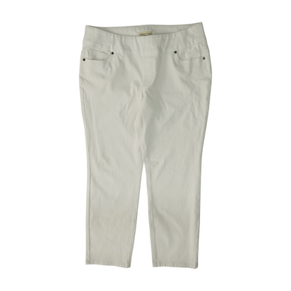 White Petite Straight Jeans