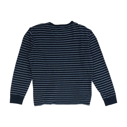 Navy Striped Pullover Sweater