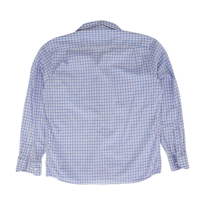 Blue Plaid Long Sleeve Button Down