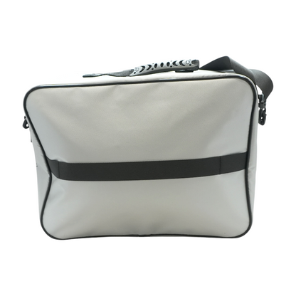 Silver Messenger Bag