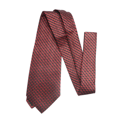Red Print Neck Tie