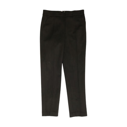 Black Solid Pants