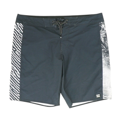 Black Color Block Swim Bottom