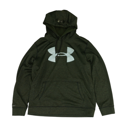 Green Solid Hoodie Pullover