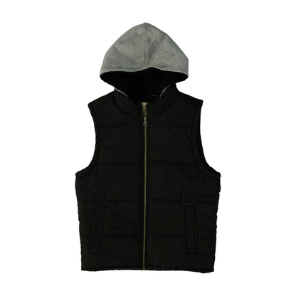 Black Solid Active Vest