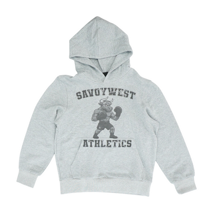 Gray Solid Hoodie Pullover
