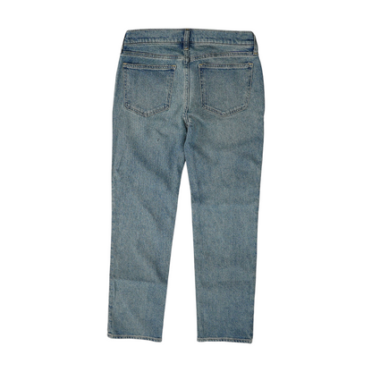 Blue Short Straight Jeans