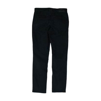 Black Solid Casual Pants