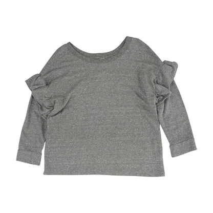 Gray Solid Knit Top