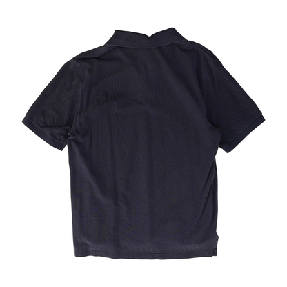 Navy Solid Short Sleeve Polo