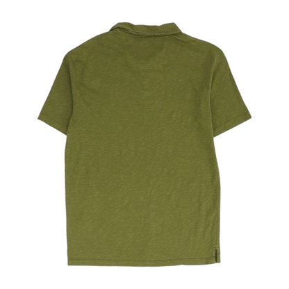 Green Solid Short Sleeve Polo