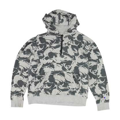 Gray Camo 1/4 Zip Pullover
