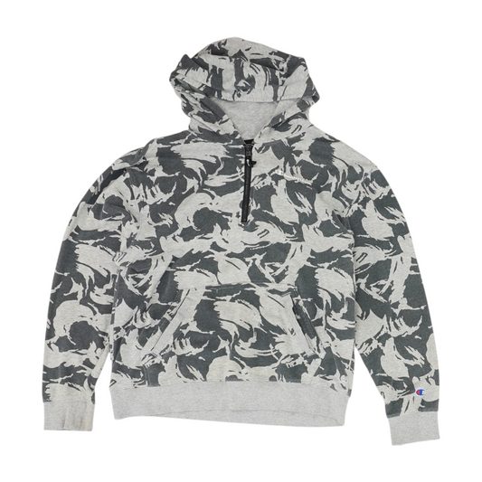 Gray Camo 1/4 Zip Pullover