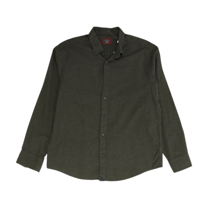 Untuckit Gray Solid Flannel Button Down – Image 1