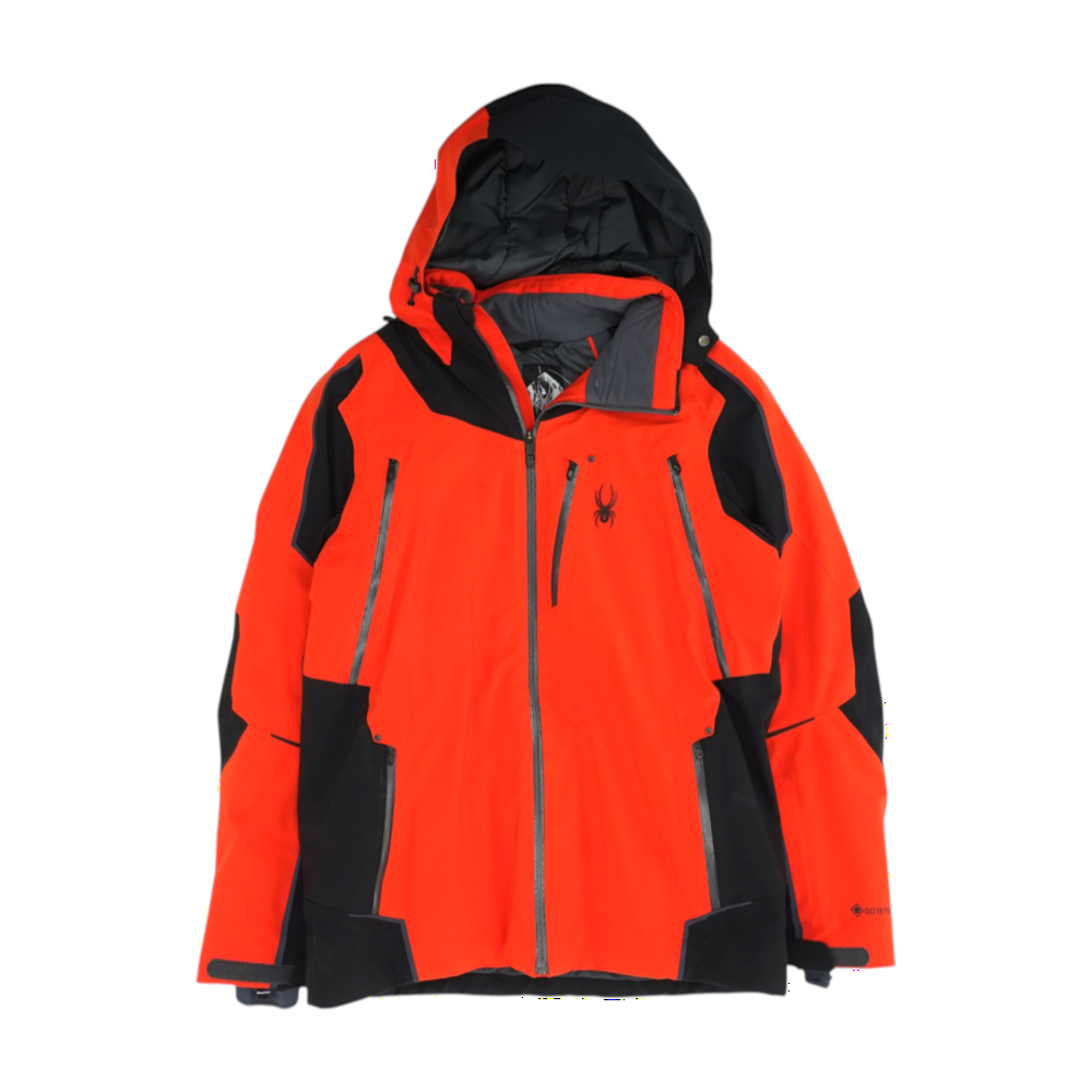 Red Color Block Jacket