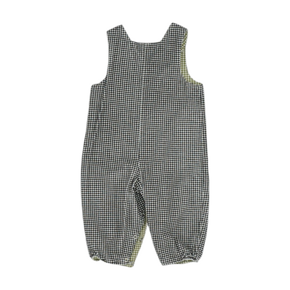 Brown Check Sleeveless One-Piece