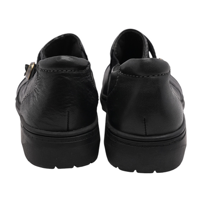 Black Slip-On Flats